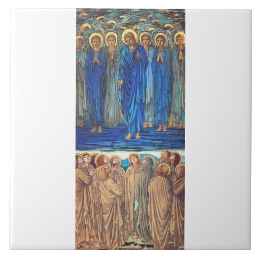 Aufführung Christi durch Edward Burne Jones Fliese (Vorderseite)