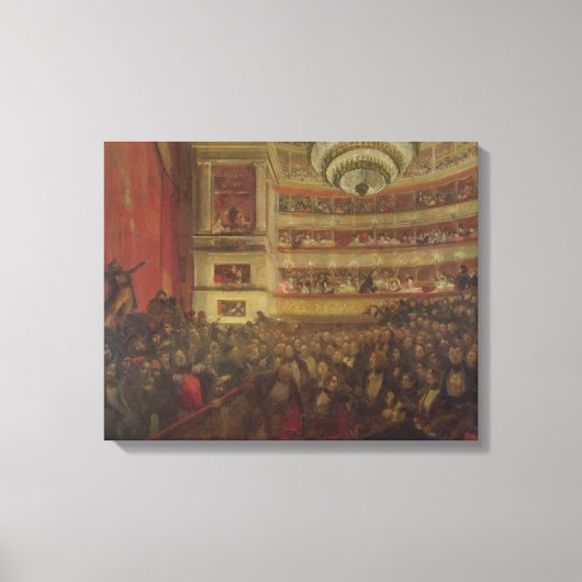 Aufführung von "Hernani" von Victor Hugo Leinwanddruck (Vorderseite)