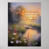 Auffüllen christlicher Wildblumen Poster (Vorne)