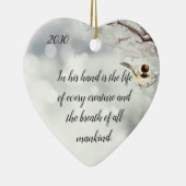 Aufgabe 12:10 Bibelschrift in seinem Leben Keramik Ornament (Rechts)