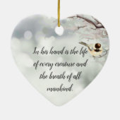 Aufgabe 12:10 Bibelschrift in seinem Leben Keramik Ornament (Hinten)