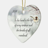 Aufgabe 12:10 Bibelschrift in seinem Leben Keramik Ornament (Links)