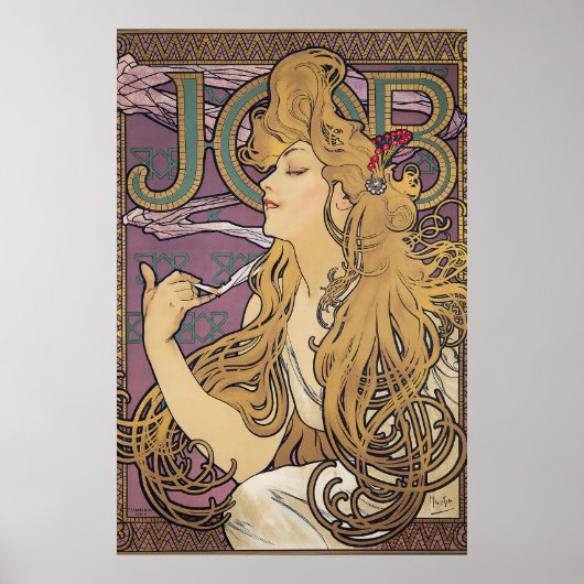 Aufgabe (1896) von Alphonse Mucha Poster (Vorne)