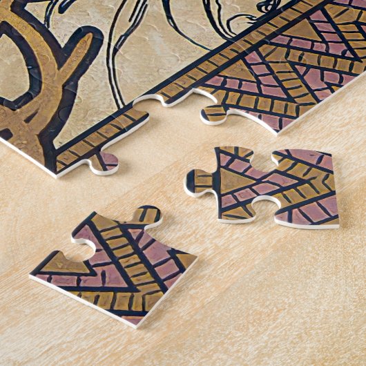 Aufgabe (1896) von Alphonse Mucha Puzzle (Seite)