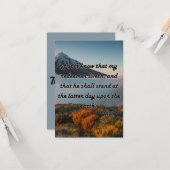 Aufgabe 19:25 KJV Bibelschrift Pic Gruß Karte (Vorderseite/Rückseite Beispiel)