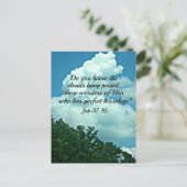 Aufgabe 37:16 Kennen Sie die Wolken? Postkarte (Stehend Vorderseite)