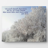 Aufgabe 37:6 Inspirationische Winterlandschaft Fotoplatte (Vorderseite)