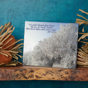 Aufgabe 37:6 Inspirationische Winterlandschaft Fotoplatte