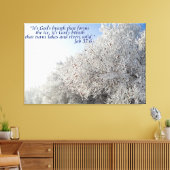 Aufgabe 37:6 Inspirationische Winterlandschaft Leinwanddruck (Insitu (Wohnzimmer))