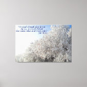 Aufgabe 37:6 Inspirationische Winterlandschaft Leinwanddruck (Vorderseite)