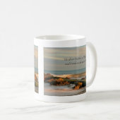 Aufgabe 9:8 Seascape mit Felsen und Wellen Kaffeetasse (VorderseiteRechts)