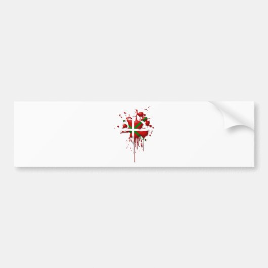 Aufgabe baskische Fahne Euskadi Autoaufkleber (Vorne)