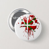Aufgabe baskische Fahne Euskadi Button (Vorne & Hinten)