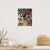 Aufgabe gequält durch den Teufel, 12. Jahrhundert Poster (Küche)