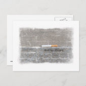 Aufgabe = Gewinnen des Antirauchens in der letzten Postkarte (Vorne/Hinten)