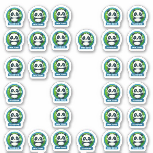 Aufgabe Kumpel! 🐼 Aufkleber (Vorderseite)