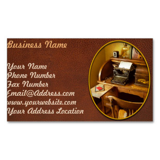 Aufgabe - Typist - Eine Person mit vielen Interess Magnetische Visitenkarte