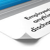 Aufgaben der Arbeitnehmer 001 Poster (Ecke)