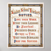 Aufgaben des Sonntagsschullehrers | Louis Prang & Poster (Vorne)