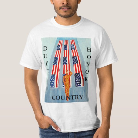 Aufgaben-Ehrenland-patriotisches Shirt (Vorderseite)