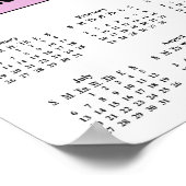 Aufgaben im Kalenderjahr 2014 Poster (Ecke)