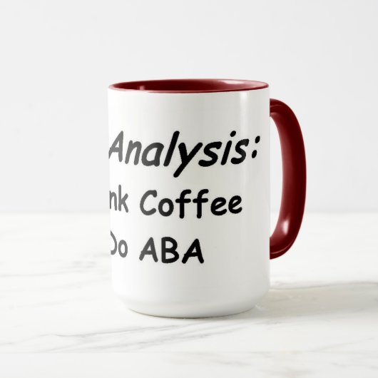 Aufgabenanalyse: Kaffee und ABA Tasse (VorderseiteRechts)