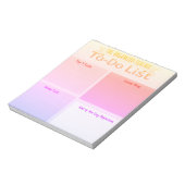 Aufgabenliste des organisierten Lehrers Notizblock (Rotiert)