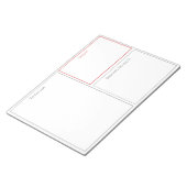 Aufgabenliste, Dringlichkeitsliste und Projektabsc Notizblock (angewinkelt)