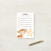 Aufgabenliste für Basketball-Affen Post-it Klebezettel (Auf Schreibtisch)