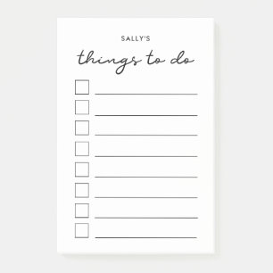 Aufgabenliste Post-it Klebezettel