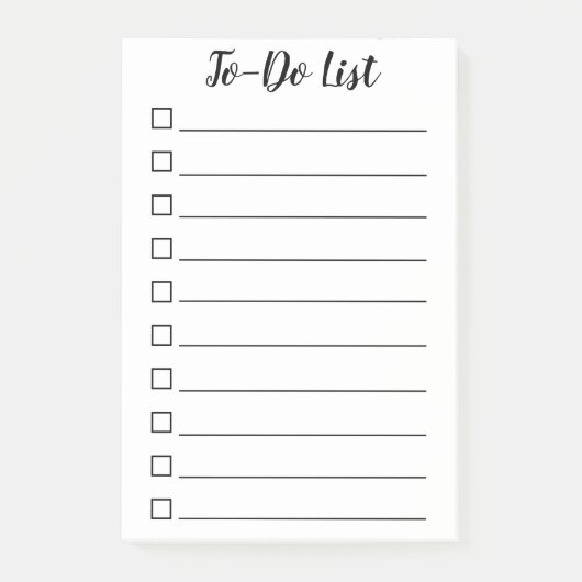 Aufgabenliste Post-it Klebezettel (Vorderseite)