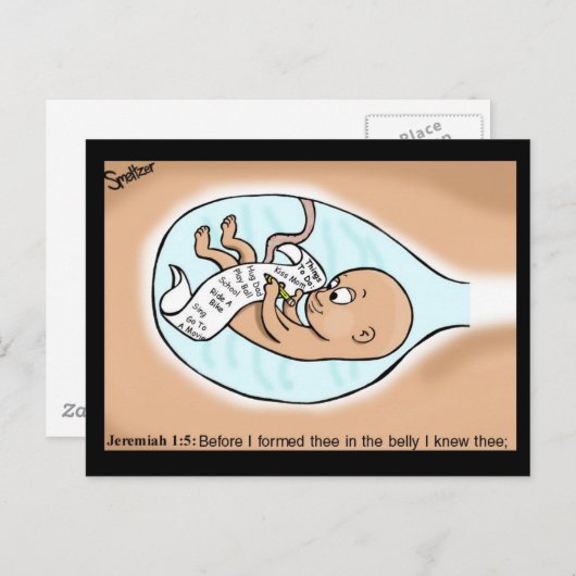 Aufgabenliste Postkarte (Vorne/Hinten)