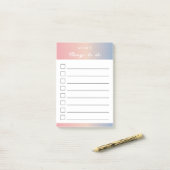 Aufgabenliste - Vaporwave Post-it Klebezettel (Auf Schreibtisch)