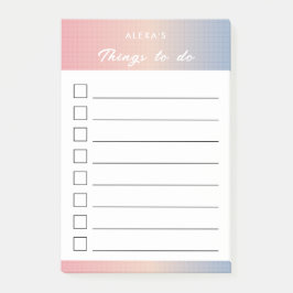 Aufgabenliste - Vaporwave Post-it Klebezettel
