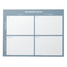 Aufgabenpriorität und Planer-Matrix (blau)
