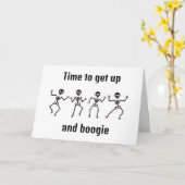 **AUFGANG UND BOOGIE - 40. GEBURTSTAG** KARTE (Gelbe Blume)