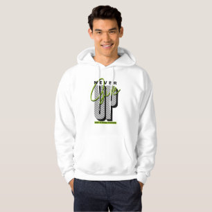 Aufgeben? Motivierende Typografie zum Weitermachen Hoodie