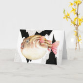 Aufgeblähte Pufferfish-Gruß-Karte Karte (Gelbe Blume)