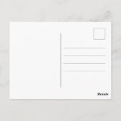 Aufgeblasene 3D-Typografie und Glitzern Happy Birt Postkarte (Rückseite)