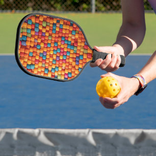 Aufgeblasene, dreidimensionale Quadrate, kompakt u Pickleball Schläger