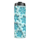 Aufgeblasene Schneeflocken Puffy Tumbler: Sip im W Thermosbecher (Vorderseite)