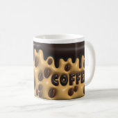 Aufgeblasener Kaffee Kaffeetasse (VorderseiteRechts)
