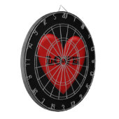 Aufgeblasenes Herz Dartscheibe (Vorderseite Links)