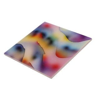 "Aufgebrochene Wellen" Zeitgenössische Abstrakte K Fliese