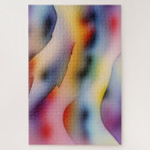 "Aufgebrochene Wellen" Zeitgenössische Abstrakte K Puzzle (Vertikal)