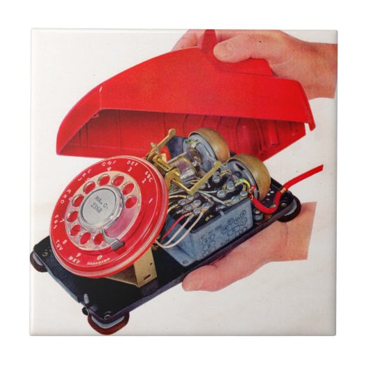 aufgedeckte Telefonanrufe Fliese (Vorderseite)