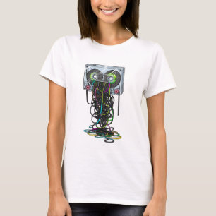 Aufgedrehte Retro-Kassettexplosion T-Shirt