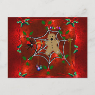 Aufgefangener Lebkuchen Feiertagspostkarte