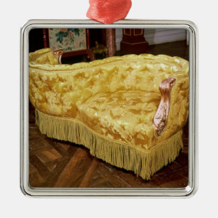 Aufgefüllter Liebesitz, Zeitraum Napoleon III Silbernes Ornament
