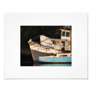 Aufgegebenes Fischerboot-Foto Fotodruck